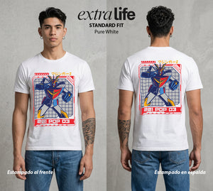El Coloso de Acero | El Arte del Coloso #02349 - Playera Standard Fit | Pure White - Foto en modelo