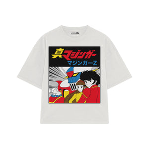 Playera streetwear premium de anime y gaming ExtraLife MX, corte oversized drop shoulder ligero y fresco en color Deep Black y Off-White, moda urbana mexicana de culto.