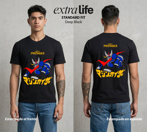 El Coloso de Acero | El Poder del Acero #02353 - Playera Classic Premium | Deep Black - Foto en modelo