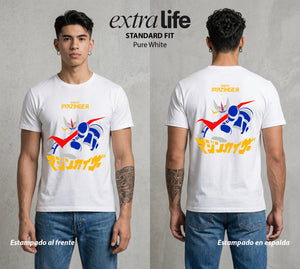 El Coloso de Acero | El Poder del Acero #02353 - Playera Standard Fit | Pure White - Foto en modelo