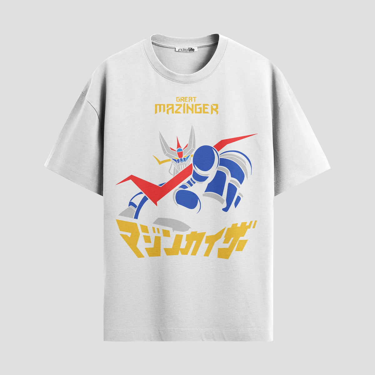 Playera urbana de anime y gaming ExtraLife MX, corte Classic Premium unisex ligero y transpirable en color Deep Black y Pure White, ropa de uso diario para gym y casual.