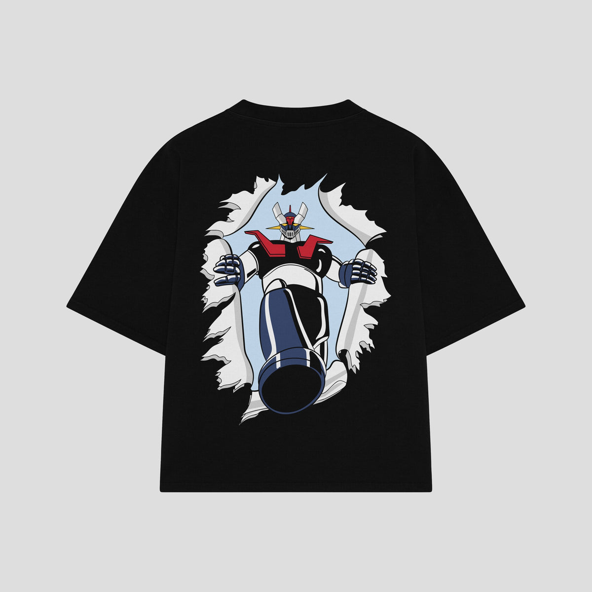 Playera streetwear premium de anime y gaming ExtraLife MX, corte oversized drop shoulder ligero y fresco en color Deep Black y Off-White, moda urbana mexicana de culto.