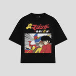 Playera streetwear premium de anime y gaming ExtraLife MX, corte oversized drop shoulder ligero y fresco en color Deep Black y Off-White, moda urbana mexicana de culto.