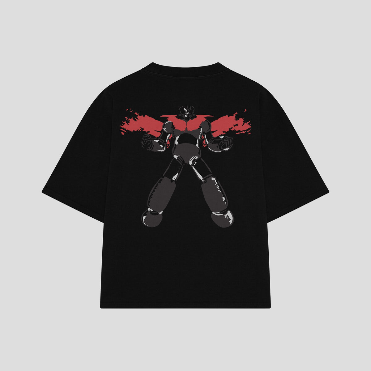 Playera streetwear premium de anime y gaming ExtraLife MX, corte oversized drop shoulder ligero y fresco en color Deep Black y Off-White, moda urbana mexicana de culto.