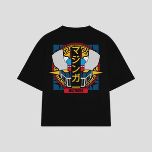 Playera streetwear premium de anime y gaming ExtraLife MX, corte oversized drop shoulder ligero y fresco en color Deep Black y Off-White, moda urbana mexicana de culto.