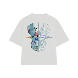 Playera streetwear premium de anime y gaming ExtraLife MX, corte oversized drop shoulder ligero y fresco en color Deep Black y Off-White, moda urbana mexicana de culto.