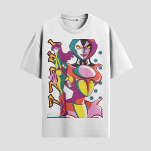 Playera urbana de anime y gaming ExtraLife MX, corte Standard Fit unisex ligero y transpirable en color Deep Black y Pure White, ropa de uso diario para gym y casual.