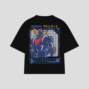 Playera streetwear premium de anime y gaming ExtraLife MX, corte oversized drop shoulder ligero y fresco en color Deep Black y Off-White, moda urbana mexicana de culto.