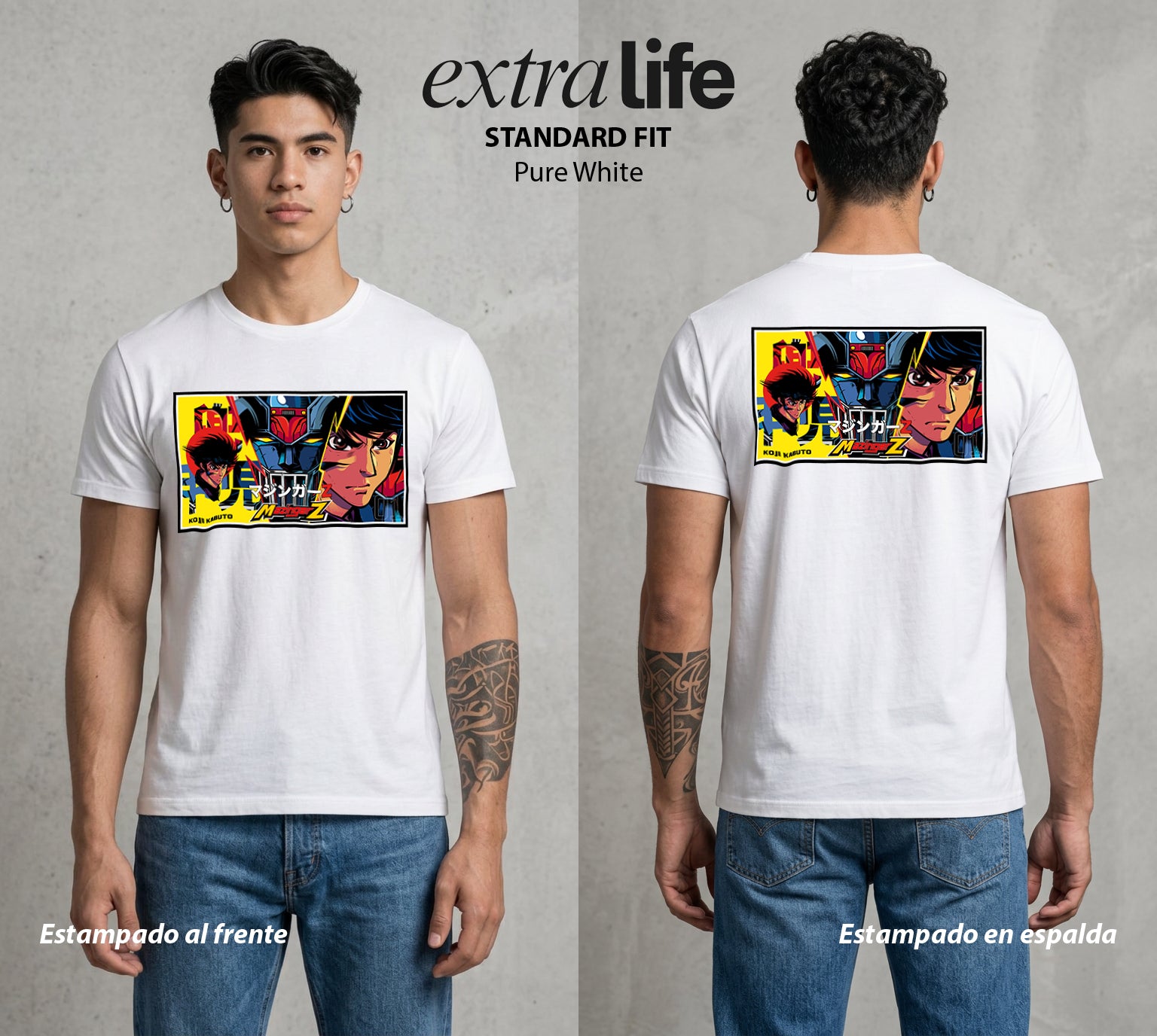 El Coloso de Acero | La Habilidad Medica #02372 - Playera Standard Fit | Pure White - Foto en modelo