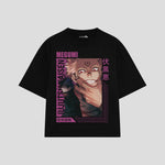 Playera streetwear premium de anime y gaming ExtraLife MX, corte oversized drop shoulder ligero y fresco en color Deep Black y Off-White, moda urbana mexicana de culto.