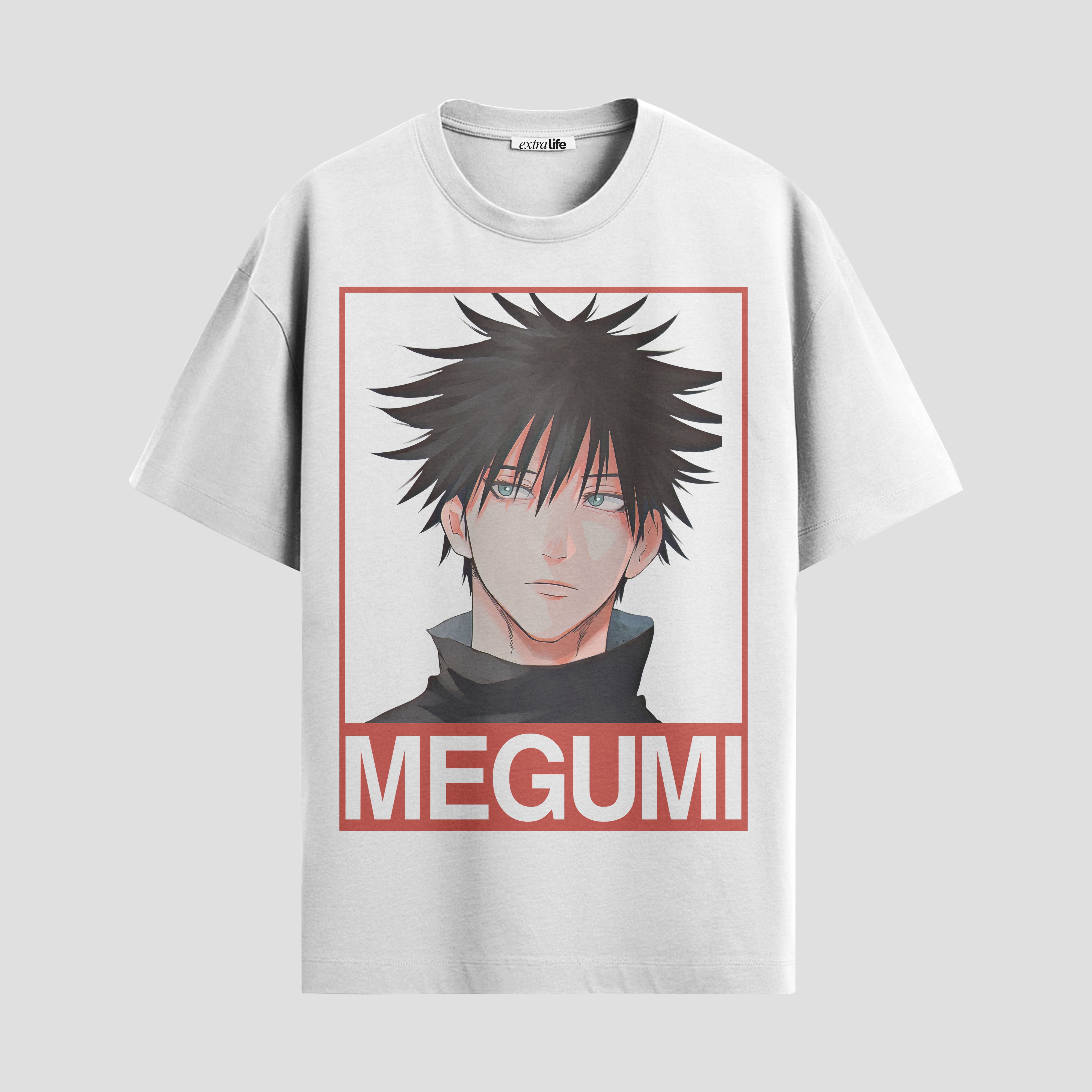 Playera urbana de anime y gaming ExtraLife MX, corte Standard Fit unisex ligero y transpirable en color Deep Black y Pure White, ropa de uso diario para gym y casual.