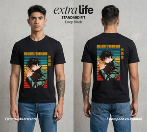 El Arte de las Maldiciones | El Heredero de las Sombras #02398 - Playera Standard Fit | Deep Black - Foto en modelo