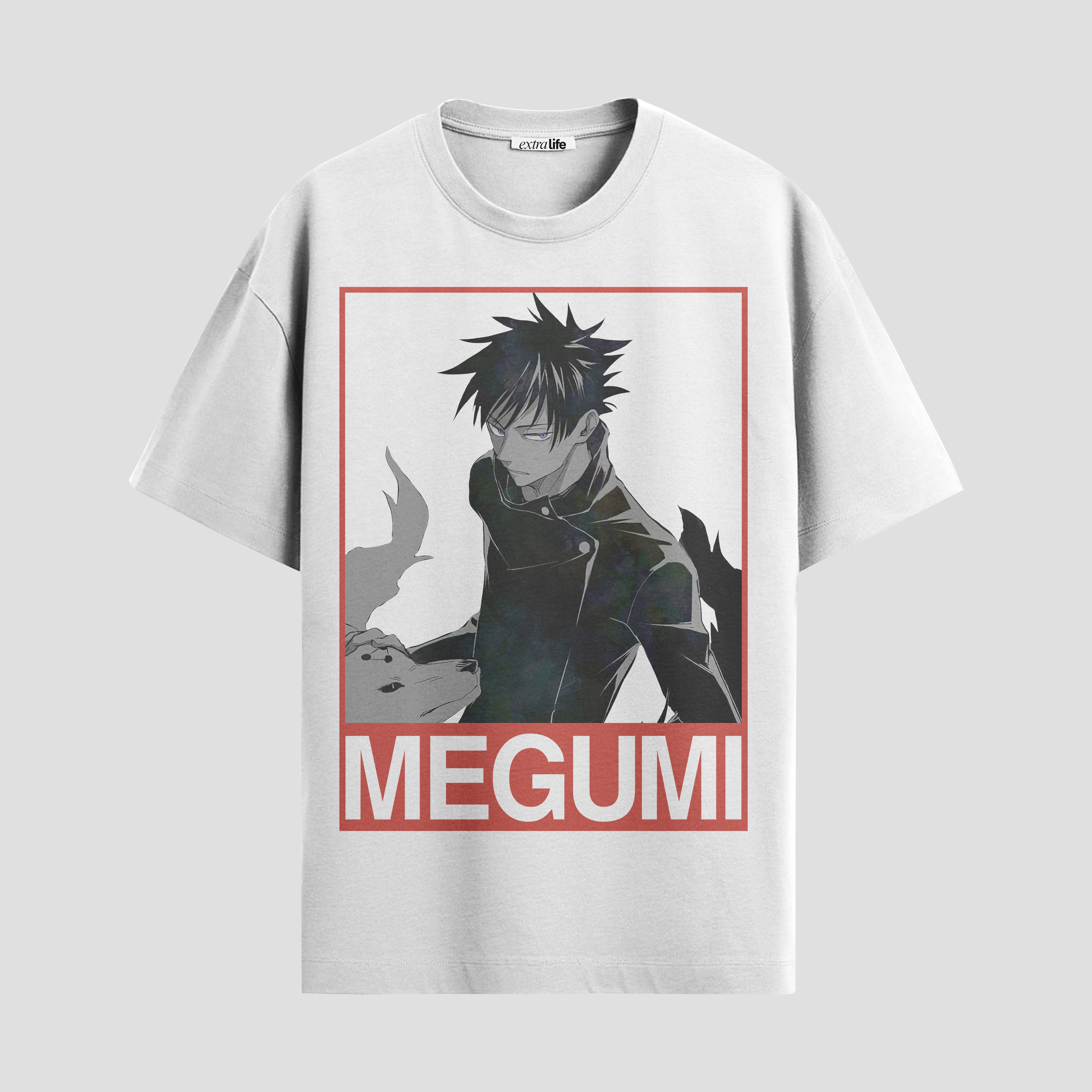 Playera urbana de anime y gaming ExtraLife MX, corte Standard Fit unisex ligero y transpirable en color Deep Black y Pure White, ropa de uso diario para gym y casual.