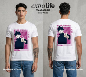 El Arte de las Maldiciones | El Brujo de las Bestias #02404 - Playera Standard Fit | Pure White - Foto en modelo