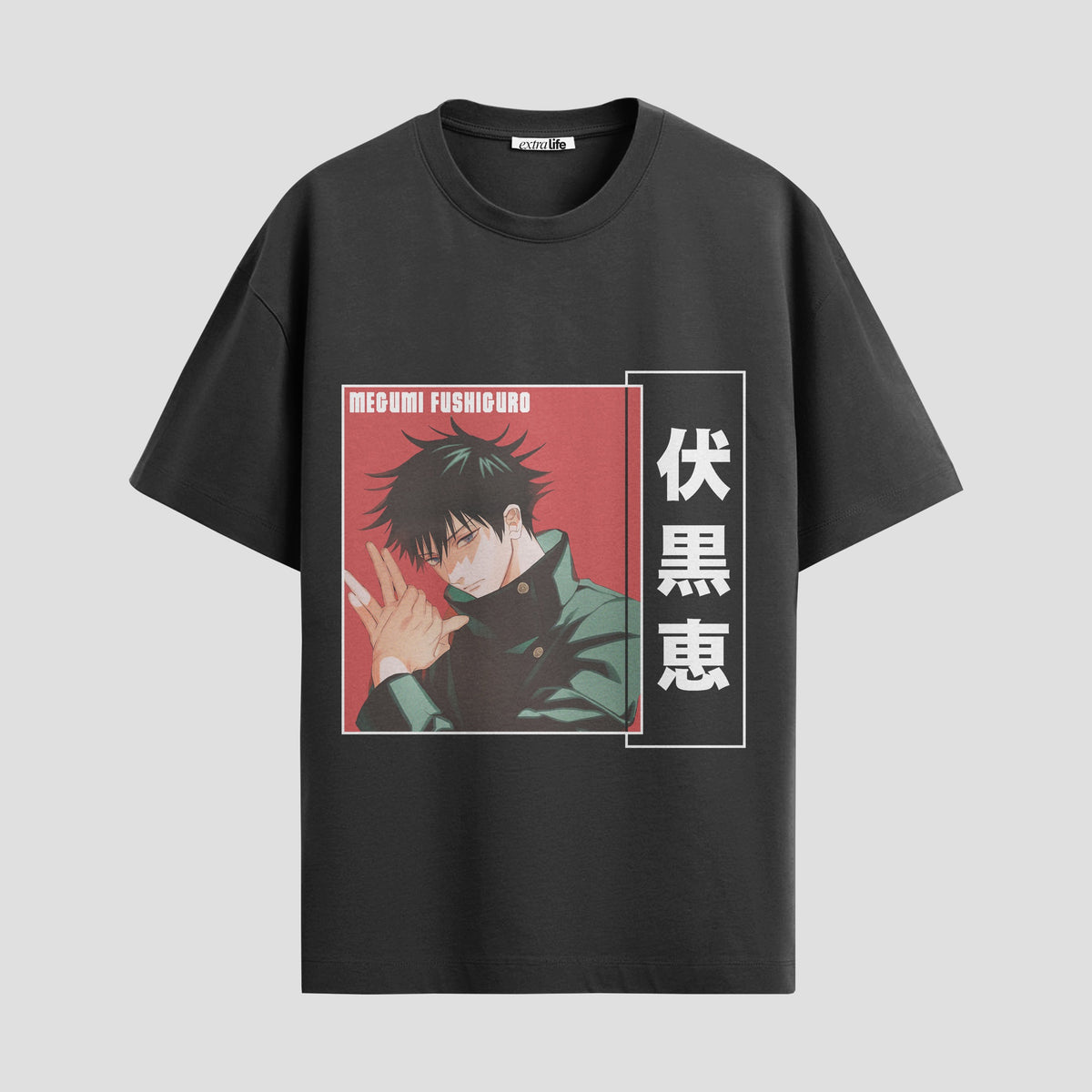 Playera urbana de anime y gaming ExtraLife MX, corte Classic Premium unisex ligero y transpirable en color Deep Black y Pure White, ropa de uso diario para gym y casual.