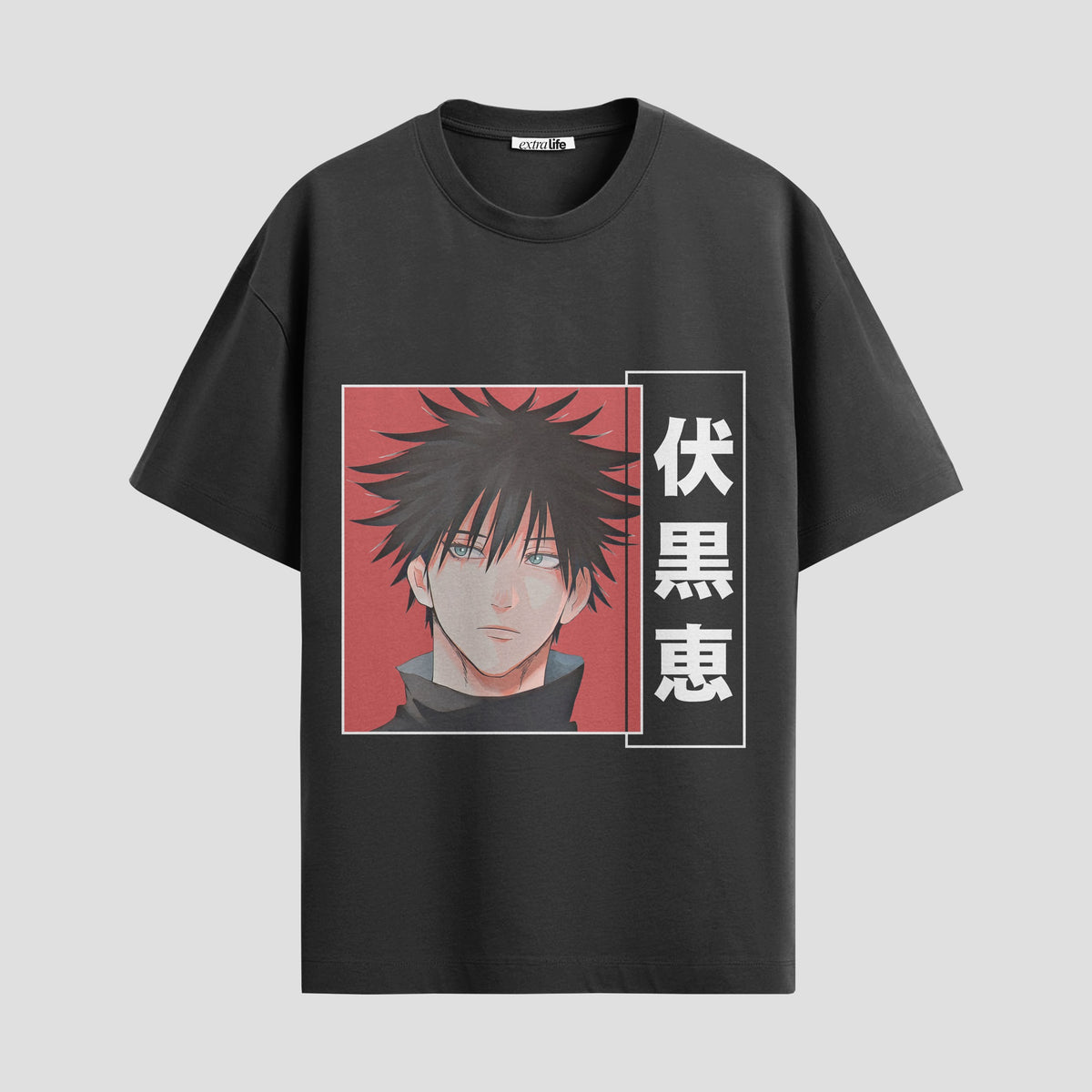 Playera urbana de anime y gaming ExtraLife MX, corte Classic Premium unisex ligero y transpirable en color Deep Black y Pure White, ropa de uso diario para gym y casual.