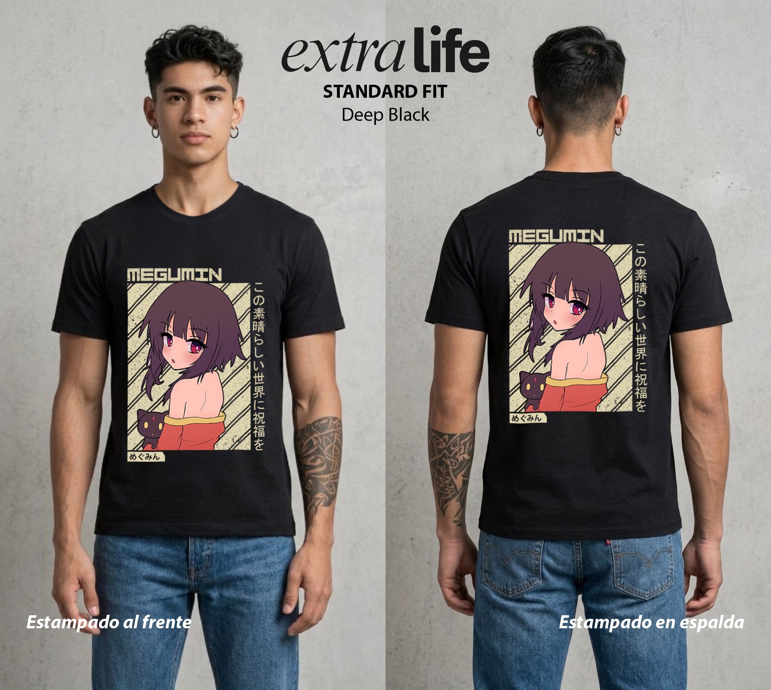 La Otra Vida del Heroe | La Maga del Boom #02419 - Playera Standard Fit | Deep Black - Foto en modelo