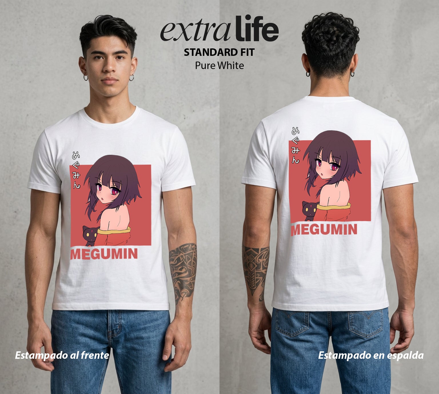 La Otra Vida del Heroe | La Maga del Boom #02421 - Playera Standard Fit | Pure White - Foto en modelo
