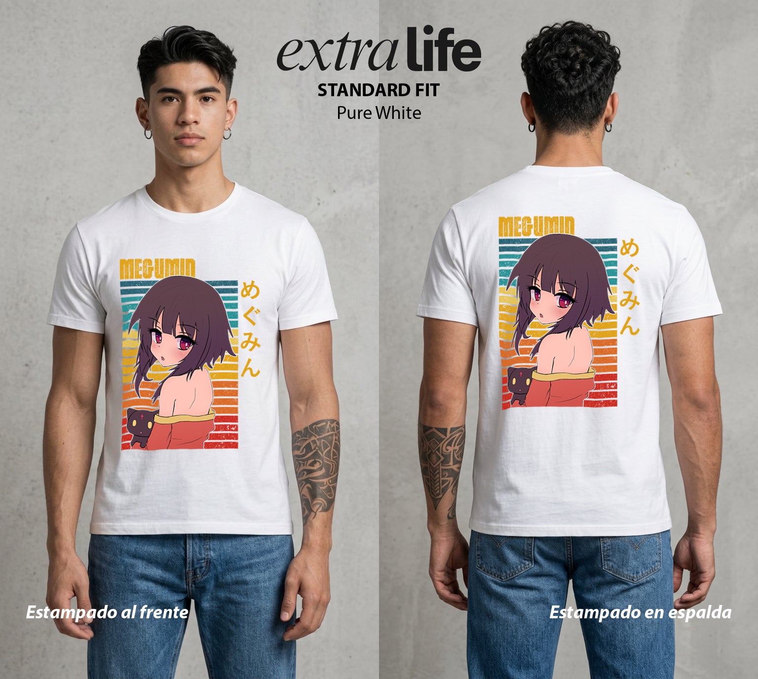 La Otra Vida del Heroe | La Maga sin Limite #02423 - Playera Standard Fit | Pure White - Foto en modelo