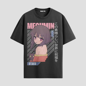Playera urbana de anime y gaming ExtraLife MX, corte Standard Fit unisex ligero y transpirable en color Deep Black y Pure White, ropa de uso diario para gym y casual.