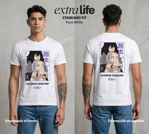 La Academia de Heroes | El Borrador de Poderes #02452 - Playera Classic Premium | Pure White - Foto en modelo