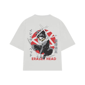 Playera streetwear premium de anime y gaming ExtraLife MX, corte oversized drop shoulder ligero y fresco en color Deep Black y Off-White, moda urbana mexicana de culto.