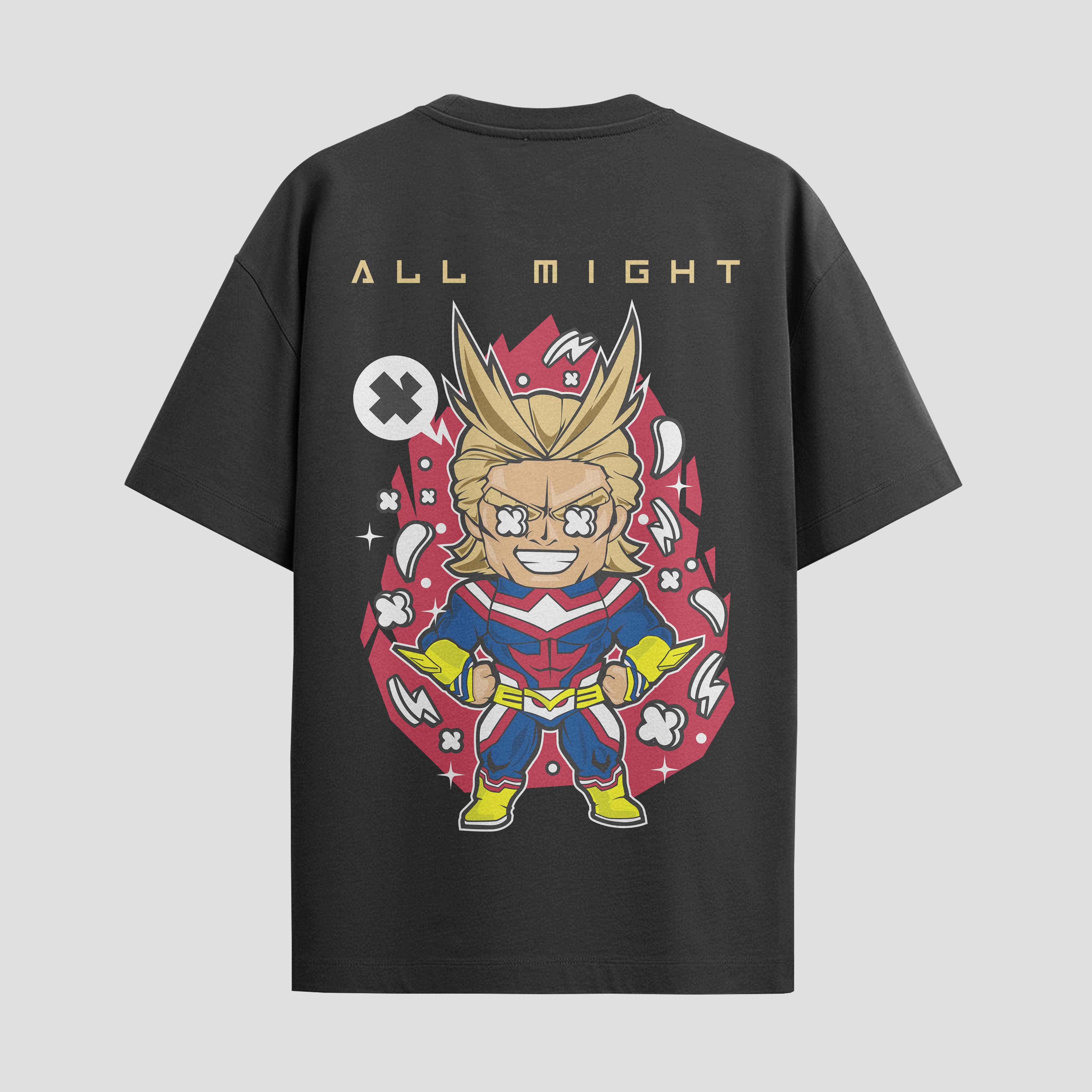 Playera urbana de anime y gaming ExtraLife MX, corte Standard Fit unisex ligero y transpirable en color Deep Black y Pure White, ropa de uso diario para gym y casual.