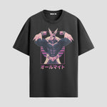 Playera urbana de anime y gaming ExtraLife MX, corte Standard Fit unisex ligero y transpirable en color Deep Black y Pure White, ropa de uso diario para gym y casual.
