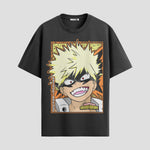 Playera urbana de anime y gaming ExtraLife MX, corte Standard Fit unisex ligero y transpirable en color Deep Black y Pure White, ropa de uso diario para gym y casual.