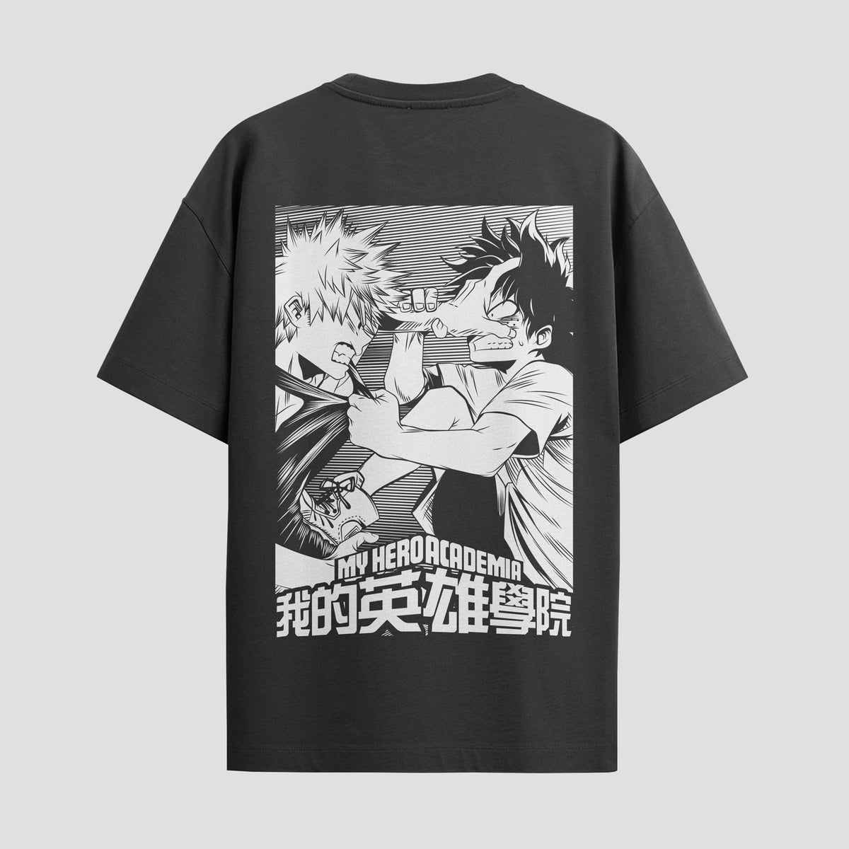 Playera urbana de anime y gaming ExtraLife MX, corte Classic Premium unisex ligero y transpirable en color Deep Black y Pure White, ropa de uso diario para gym y casual.