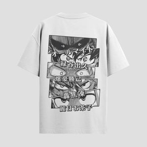 Playera urbana de anime y gaming ExtraLife MX, corte Standard Fit unisex ligero y transpirable en color Deep Black y Pure White, ropa de uso diario para gym y casual.