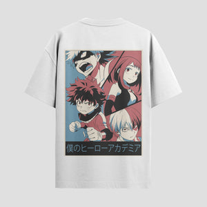 Playera urbana de anime y gaming ExtraLife MX, corte Standard Fit unisex ligero y transpirable en color Deep Black y Pure White, ropa de uso diario para gym y casual.