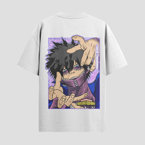 Playera urbana de anime y gaming ExtraLife MX, corte Standard Fit unisex ligero y transpirable en color Deep Black y Pure White, ropa de uso diario para gym y casual.