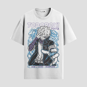 Playera urbana de anime y gaming ExtraLife MX, corte Standard Fit unisex ligero y transpirable en color Deep Black y Pure White, ropa de uso diario para gym y casual.