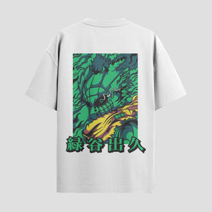 Playera urbana de anime y gaming ExtraLife MX, corte Standard Fit unisex ligero y transpirable en color Deep Black y Pure White, ropa de uso diario para gym y casual.
