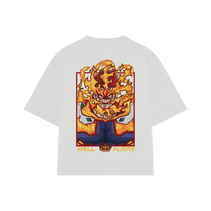 Playera streetwear premium de anime y gaming ExtraLife MX, corte oversized drop shoulder ligero y fresco en color Deep Black y Off-White, moda urbana mexicana de culto.