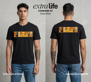 La Academia de Heroes | Las Alas del Rango Dos #02501 - Playera Standard Fit | Deep Black - Foto en modelo