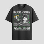 Playera urbana de anime y gaming ExtraLife MX, corte Standard Fit unisex ligero y transpirable en color Deep Black y Pure White, ropa de uso diario para gym y casual.