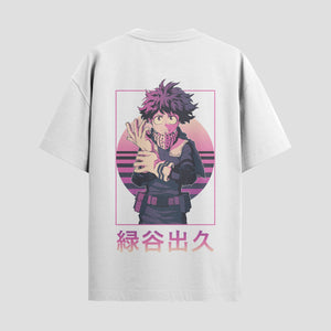 Playera urbana de anime y gaming ExtraLife MX, corte Standard Fit unisex ligero y transpirable en color Deep Black y Pure White, ropa de uso diario para gym y casual.