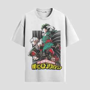 Playera urbana de anime y gaming ExtraLife MX, corte Standard Fit unisex ligero y transpirable en color Deep Black y Pure White, ropa de uso diario para gym y casual.