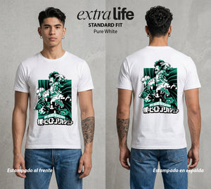 La Academia de Heroes | El Simbolo Sucesor #02528 - Playera Standard Fit | Pure White - Foto en modelo