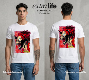 La Academia de Heroes | La Roca Inquebrantable #02530 - Playera Standard Fit | Pure White - Foto en modelo