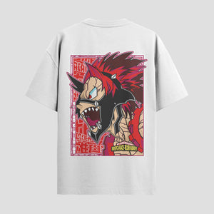 Playera urbana de anime y gaming ExtraLife MX, corte Standard Fit unisex ligero y transpirable en color Deep Black y Pure White, ropa de uso diario para gym y casual.