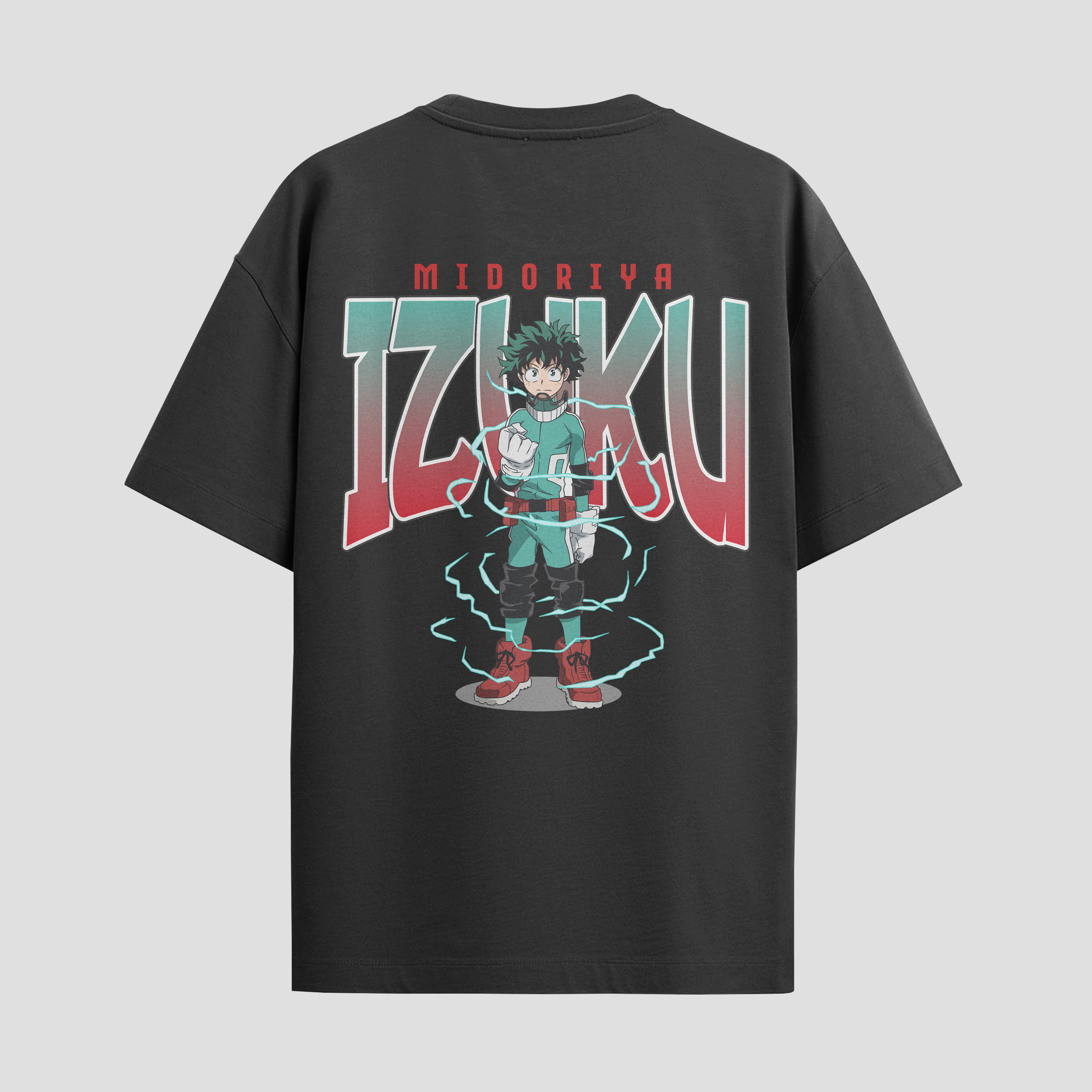 Playera urbana de anime y gaming ExtraLife MX, corte Standard Fit unisex ligero y transpirable en color Deep Black y Pure White, ropa de uso diario para gym y casual.