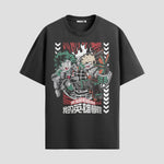 Playera urbana de anime y gaming ExtraLife MX, corte Standard Fit unisex ligero y transpirable en color Deep Black y Pure White, ropa de uso diario para gym y casual.