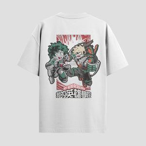 Playera urbana de anime y gaming ExtraLife MX, corte Standard Fit unisex ligero y transpirable en color Deep Black y Pure White, ropa de uso diario para gym y casual.