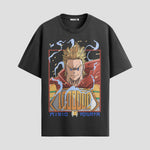 Playera urbana de anime y gaming ExtraLife MX, corte Standard Fit unisex ligero y transpirable en color Deep Black y Pure White, ropa de uso diario para gym y casual.