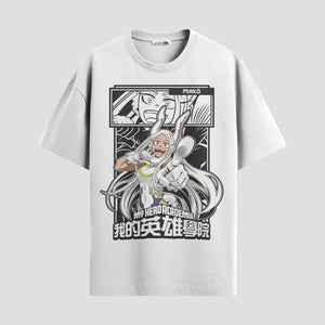 Playera urbana de anime y gaming ExtraLife MX, corte Standard Fit unisex ligero y transpirable en color Deep Black y Pure White, ropa de uso diario para gym y casual.