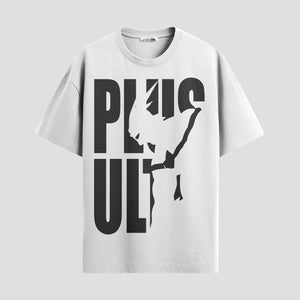 Playera urbana de anime y gaming ExtraLife MX, corte Standard Fit unisex ligero y transpirable en color Deep Black y Pure White, ropa de uso diario para gym y casual.