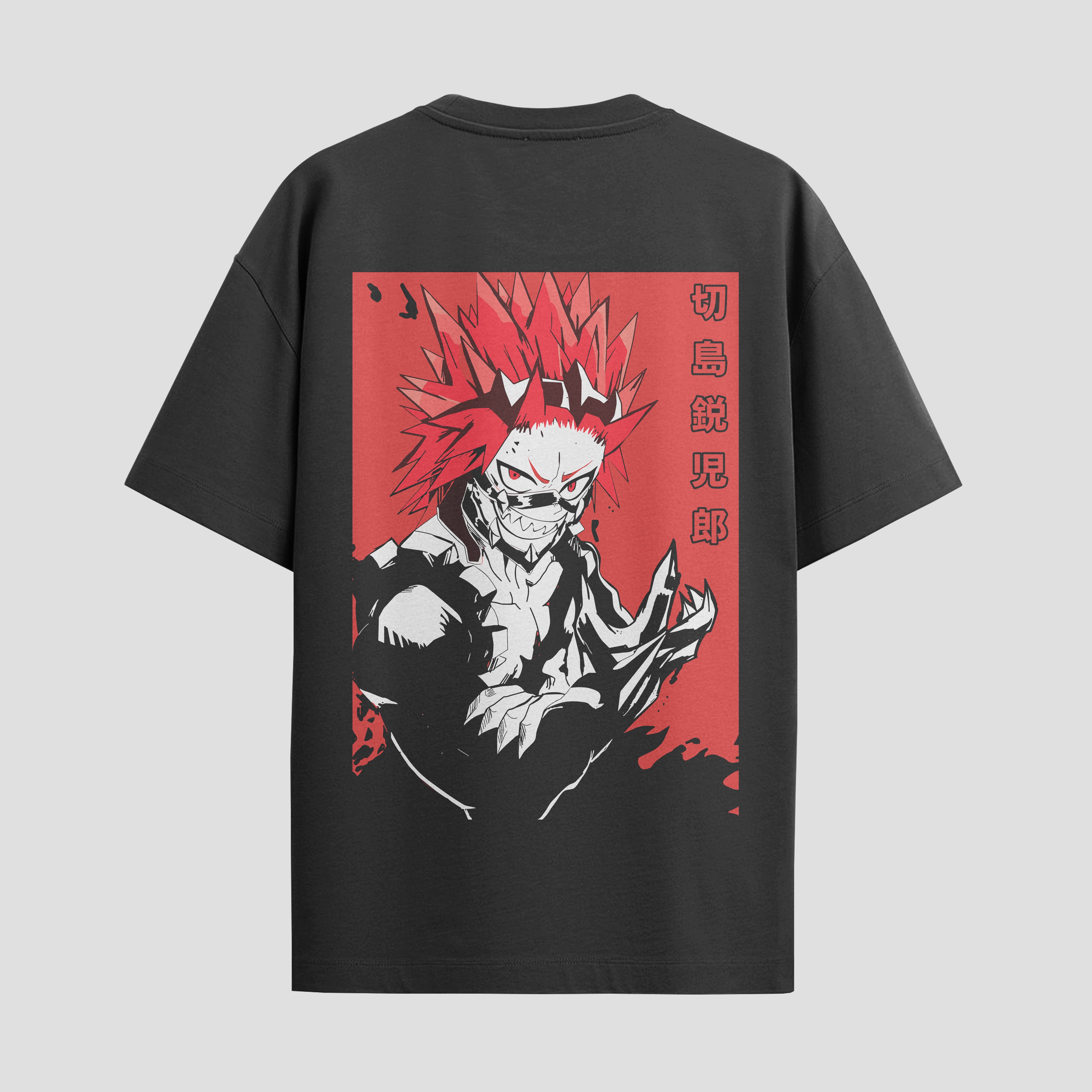 Playera urbana de anime y gaming ExtraLife MX, corte Standard Fit unisex ligero y transpirable en color Deep Black y Pure White, ropa de uso diario para gym y casual.